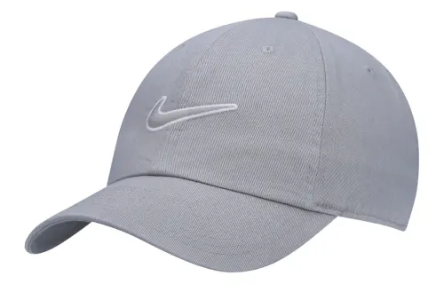 Nike Cotton Baseball Caps Unisex Gray