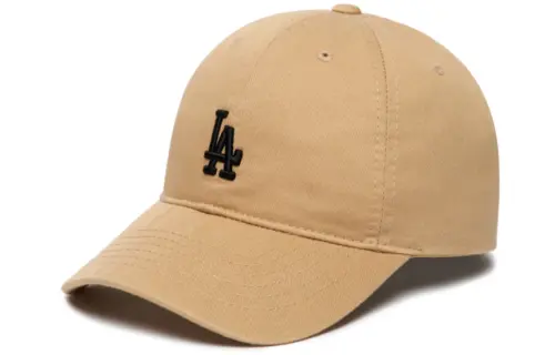 MLB Cotton Baseball Caps Men's Khaki