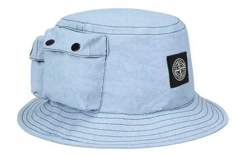 STONE ISLAND Bucket Hats Unisex Blue