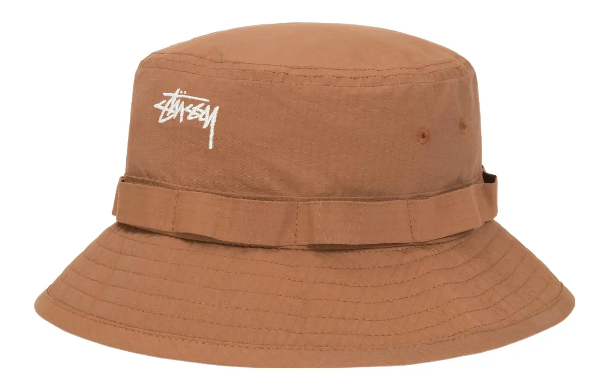 Stussy Strap Cotton Nylon Bucket Hats Unisex