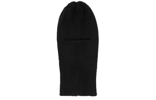 OFF WHITE Rib Knit Balaclava Beanie
