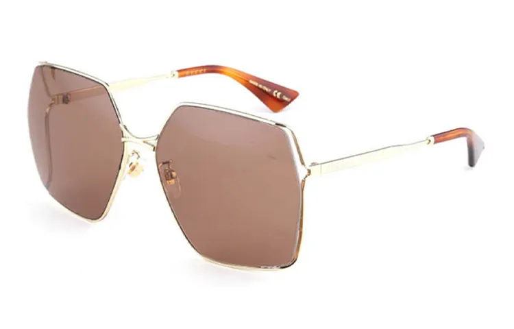 GUCCI Sunglasses Unisex Tea Brown Lens