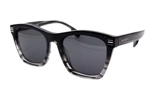 Burberry Sunglasses Men's Black Gradient Transparent Gray