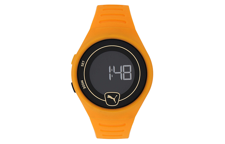 PUMA Rubber quartz watch strap, black trend waterproof dial for men and women, quartz mechanism, 43mm, simple and elegant design