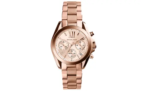 MICHAEL KORS Wrist Watches Quartz Movement Stainless Steel Strap Gold Dial Women's Watch MK5799