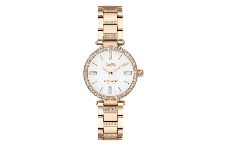 COACH PARK European/US Watches Quartz Movement Steel Strap White Dial Women's Watch