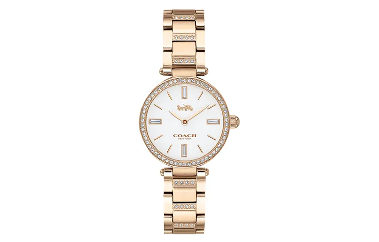 COACH PARK European/US Watches Quartz Movement Steel Strap White Dial Women's Watch