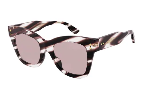GUCCI Plate Frame Square Sunglasses Women's