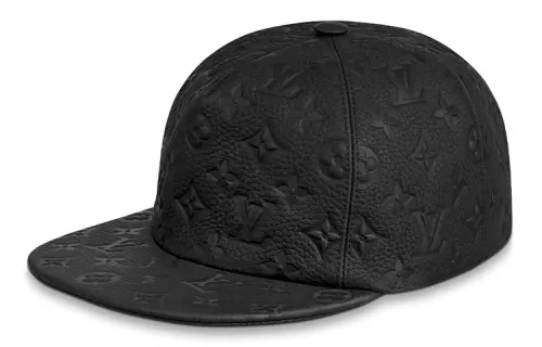 LOUIS VUITTON 1 Cap Embossed Monogram Leather