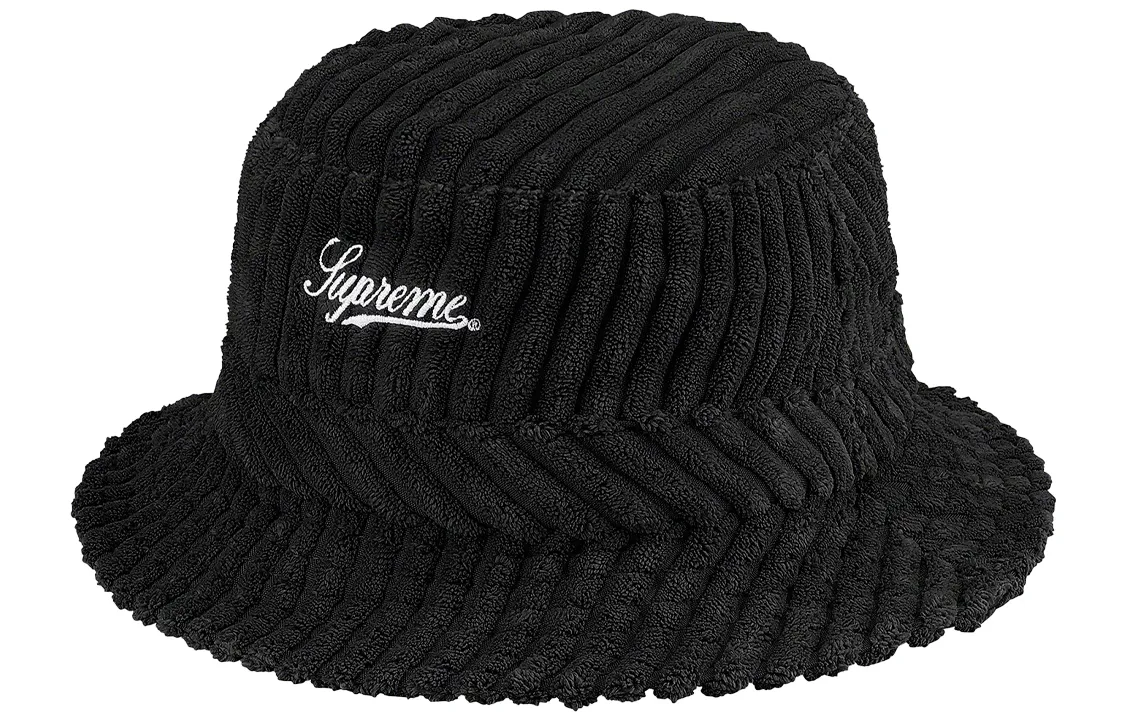 Supreme Polyester Blend Bucket Hats Unisex Green/Blue/Khaki/Red/Black/White/Violet