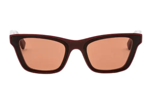 Bottega Veneta Sunglasses Unisex Burgundy