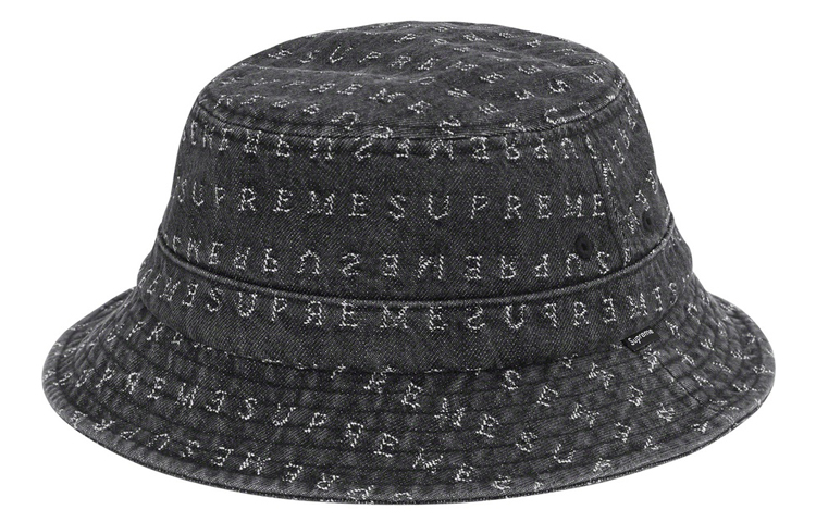 Панама Supreme Jacquard Logos Denim Crusher (розовая) — фото 1