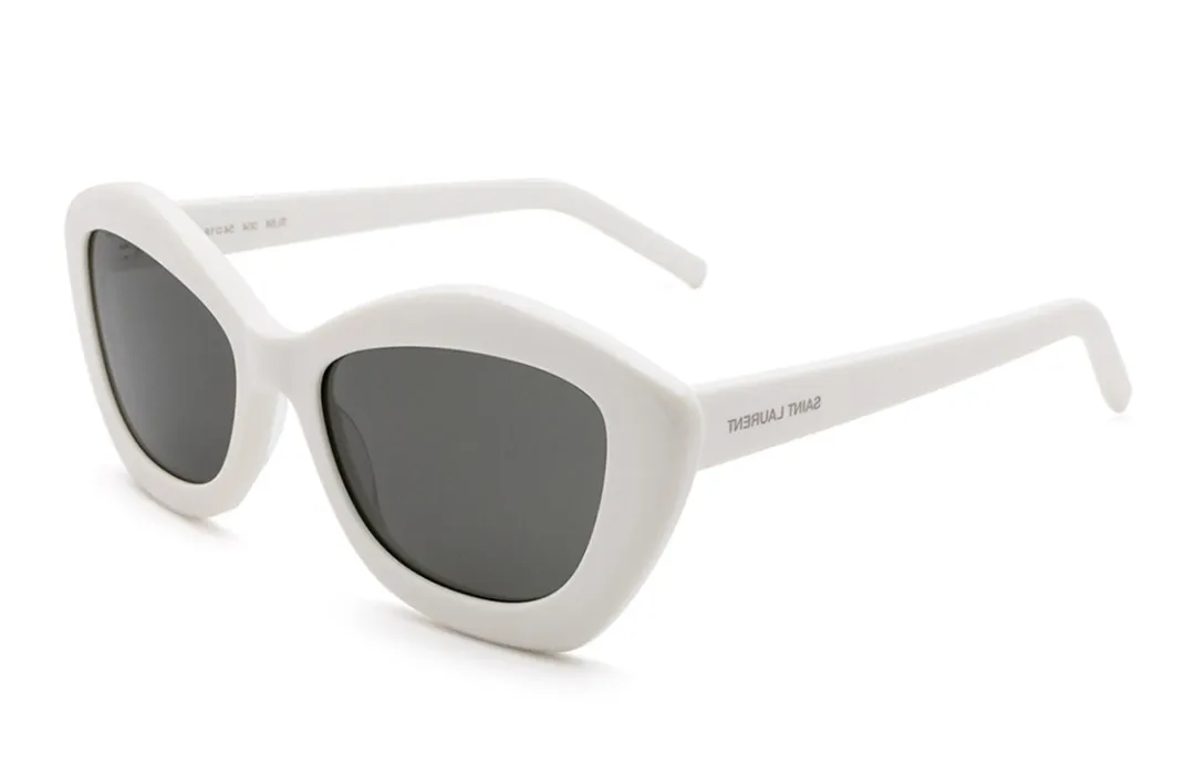 SAINT LAURENT Cat Eye Frame Acetate Sunglasses