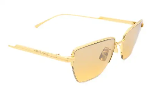 Bottega Veneta Sunglasses Unisex Gold