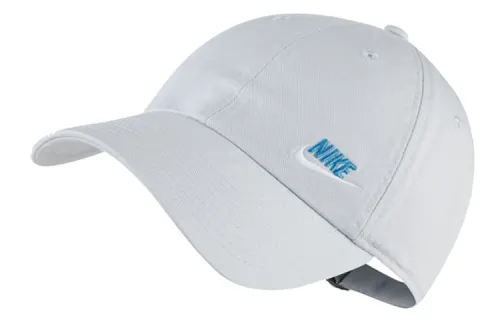 Nike Cotton Baseball Caps Women's White Blue Logo
