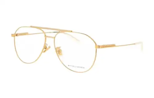 Bottega Veneta Double Bridge Aviator-Frame Glasses