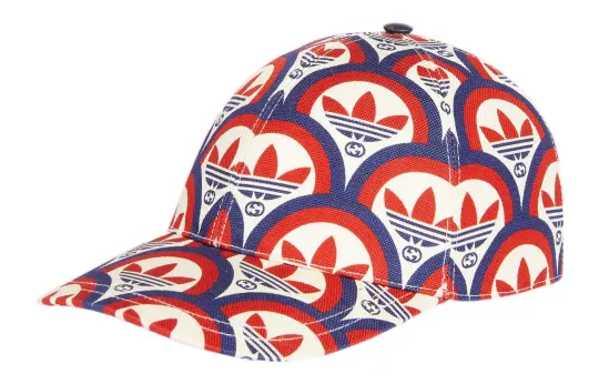 GUCCI X Adidas Trefoil Print Baseball Cap