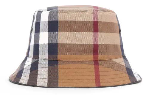 【Previous Season】check cotton-canvas bucket hat