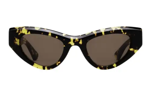 Bottega Veneta Eyewear Straight Arm Cat Eye Frame Sunglasses