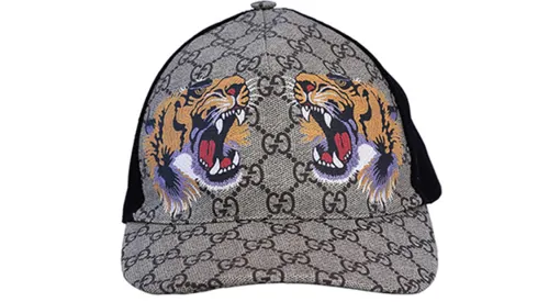 GUCCI Tigers Print Gg Supreme Baseball Hat