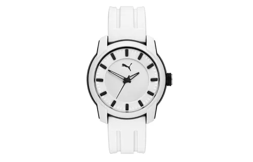 PUMA Wrist Watches Quartz Movement Rubber Band Strap White Dial Men's Watches