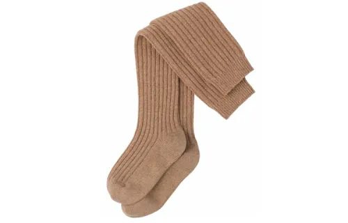 MIU MIU FW21 Logo Solid Color Over-the-Knee Socks Women's 1 Pair Brown