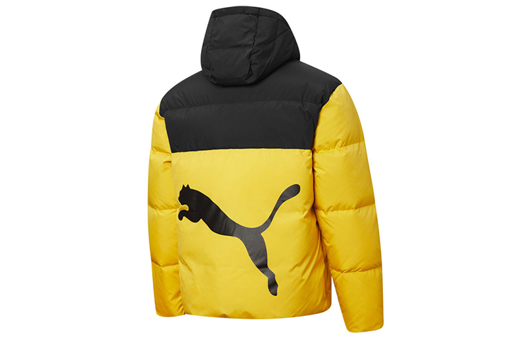 Мужская куртка PUMA Essential Logo (ярко-желтая) — фото 2