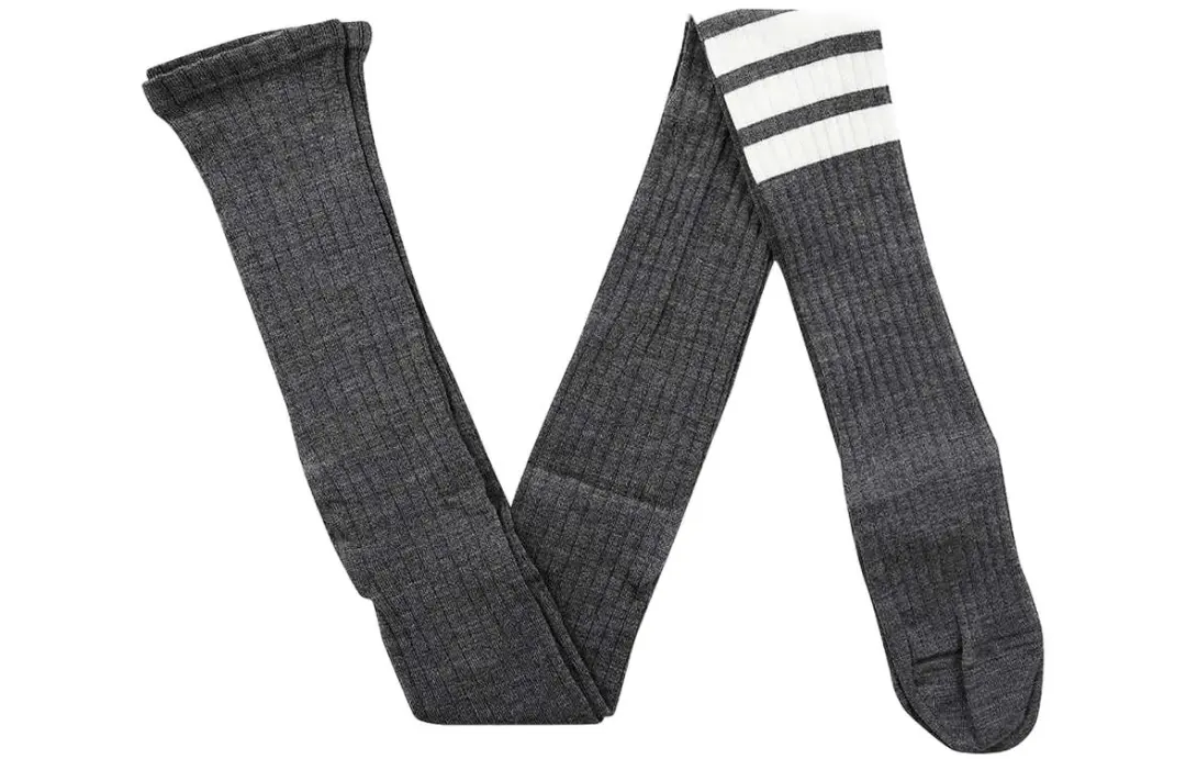 THOM BROWNE 4 Bar Striped Ribbed Tights