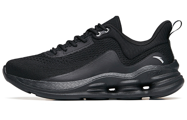 Anta Comprehensive Training Collection Cushioning Lightweight Breathable Low top Running Shoes Women’s Black Silver