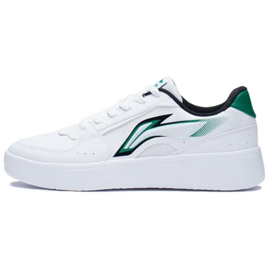 LINING Xinghe Skateboard Shoes Men Low-Top Standard White/Cool Mint Green