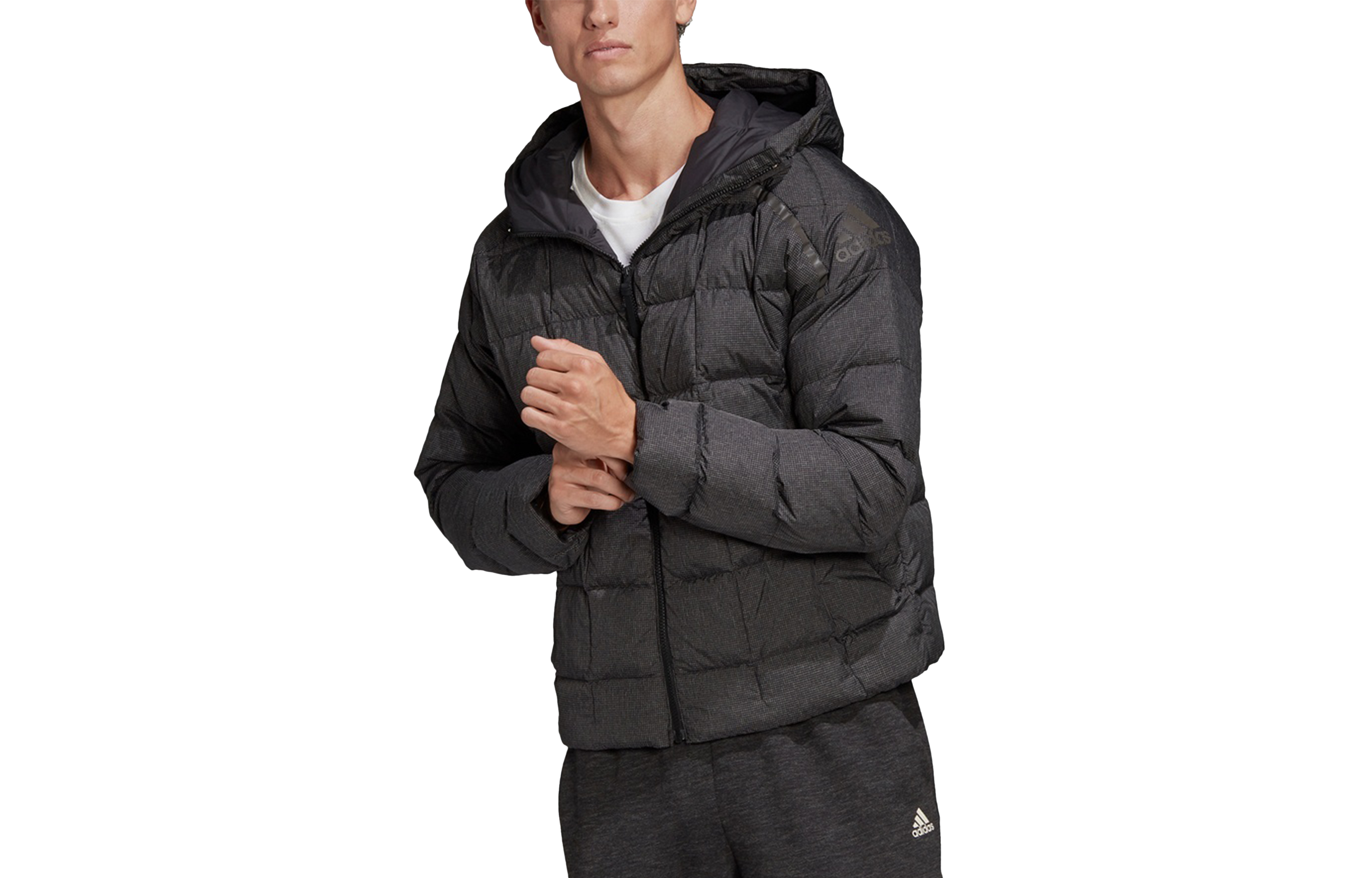 Мужская куртка adidas ZNE DWN JKT (черная) — фото 3