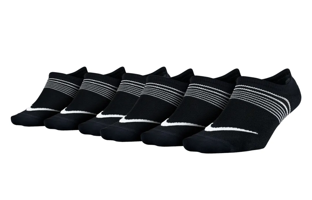 Nike Ankle Socks Women's 6 Pack Black