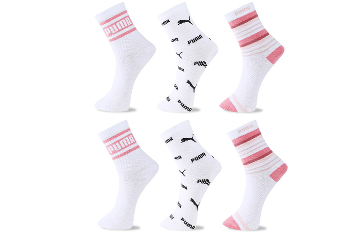 PUMA Crew Socks Women’s Combo Set White