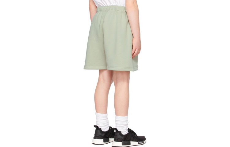 Мужские шорты Fear of God Essentials FW21 Kids Green/Concrete Sweat Shorts (зеленые) — фото 2