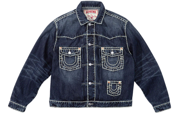 【新品】Supreme Flocked Denim Trucker Jacket Supreme Flocked Denim Trucker Jacket (SS23) - $228