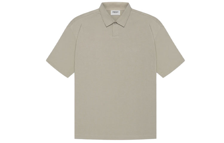 Футболка Fear of God Essentials SS21 Short Sleeve Polo Moss (мшисто-зеленая) — фото 2