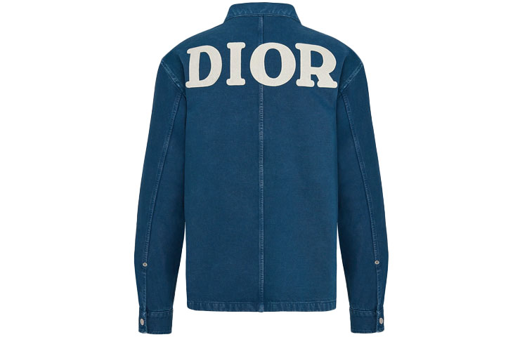 Мужская куртка Dior (синяя) — фото 2
