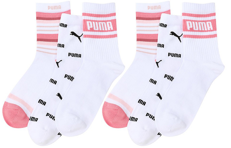 PUMA Crew Socks Women’s Combo Set White