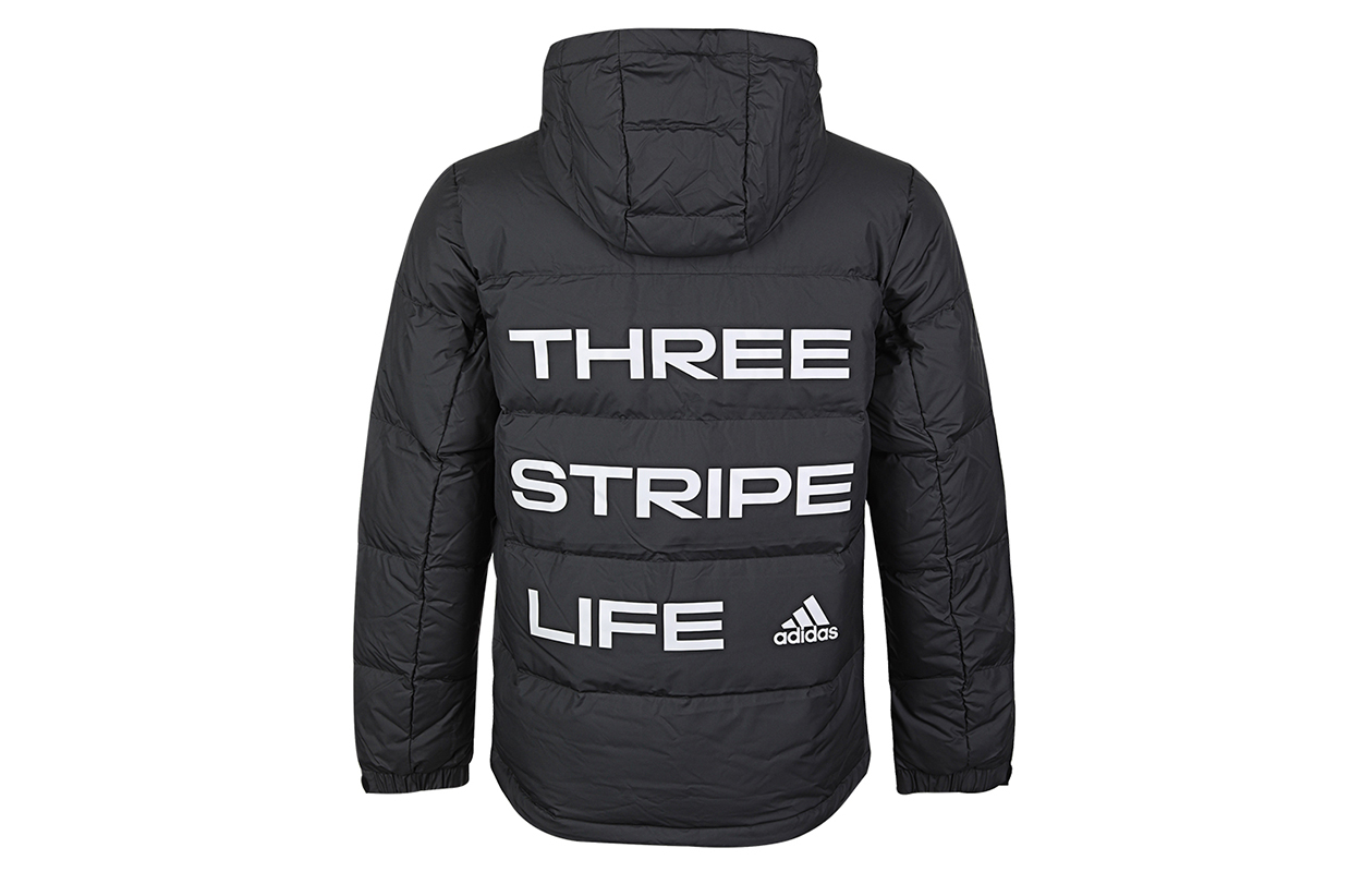 Мужская куртка adidas Пуховик (черная) — фото 2