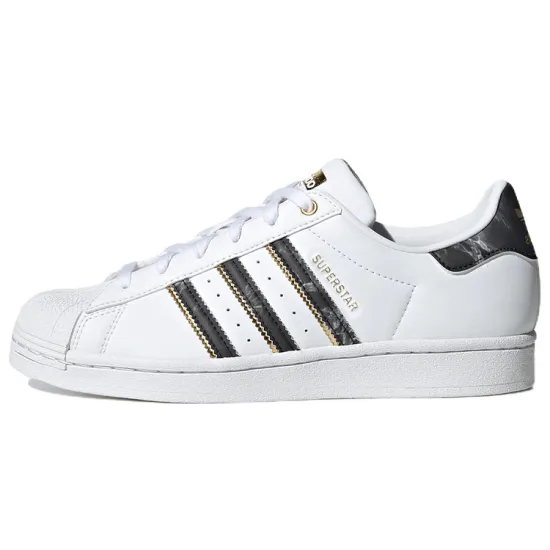 Adidas Originals Superstar Series Skateboard Shoes Women's Low-top White/Black