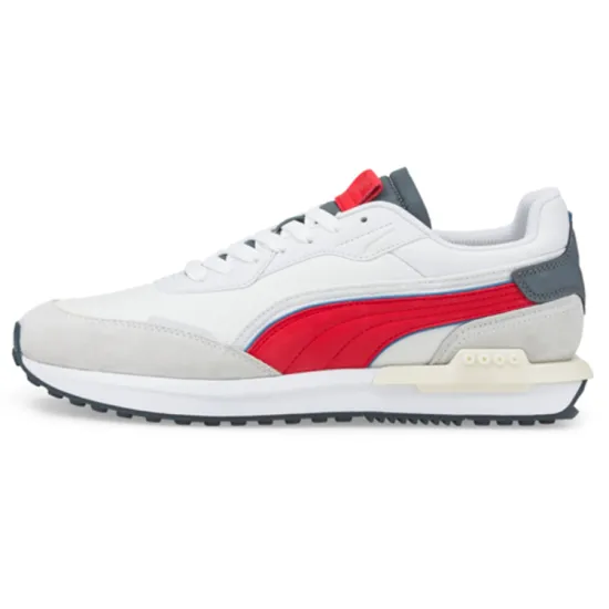 PUMA City Rider Lifestyle Shoes Men Low-top White/Red/Gray