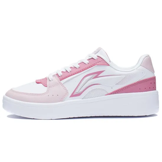 LINING Xinghe Skateboard Shoes Women's Low-Top Soft Sand Pink