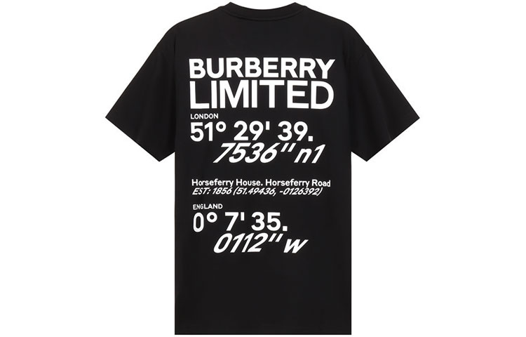 Женская футболка Burberry T (черная) — фото 2