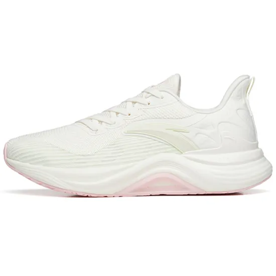 ANTA 2.5 Running Shoes Women's Low-Top Ivory White/Fresh Water Green
