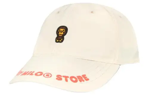 A BATHING APE Baseball Caps Unisex Ecru