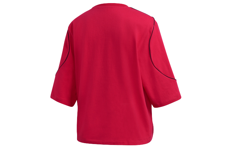 Женская футболка adidas originals Crop T Shirt LogoT (розовая) — фото 2