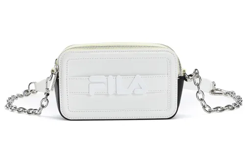 FILA Synthetic Leather Shoulder Bag, Crossbody Bag Regular Women's Standard White