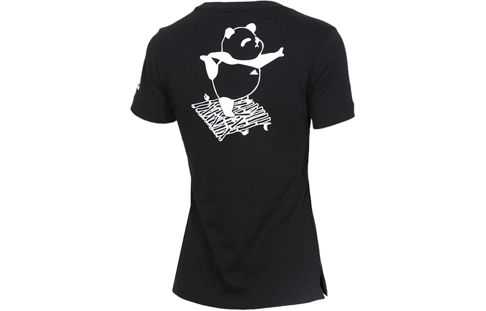 Женская футболка adidas Kc Tee Ls Cn (черная) — фото 2