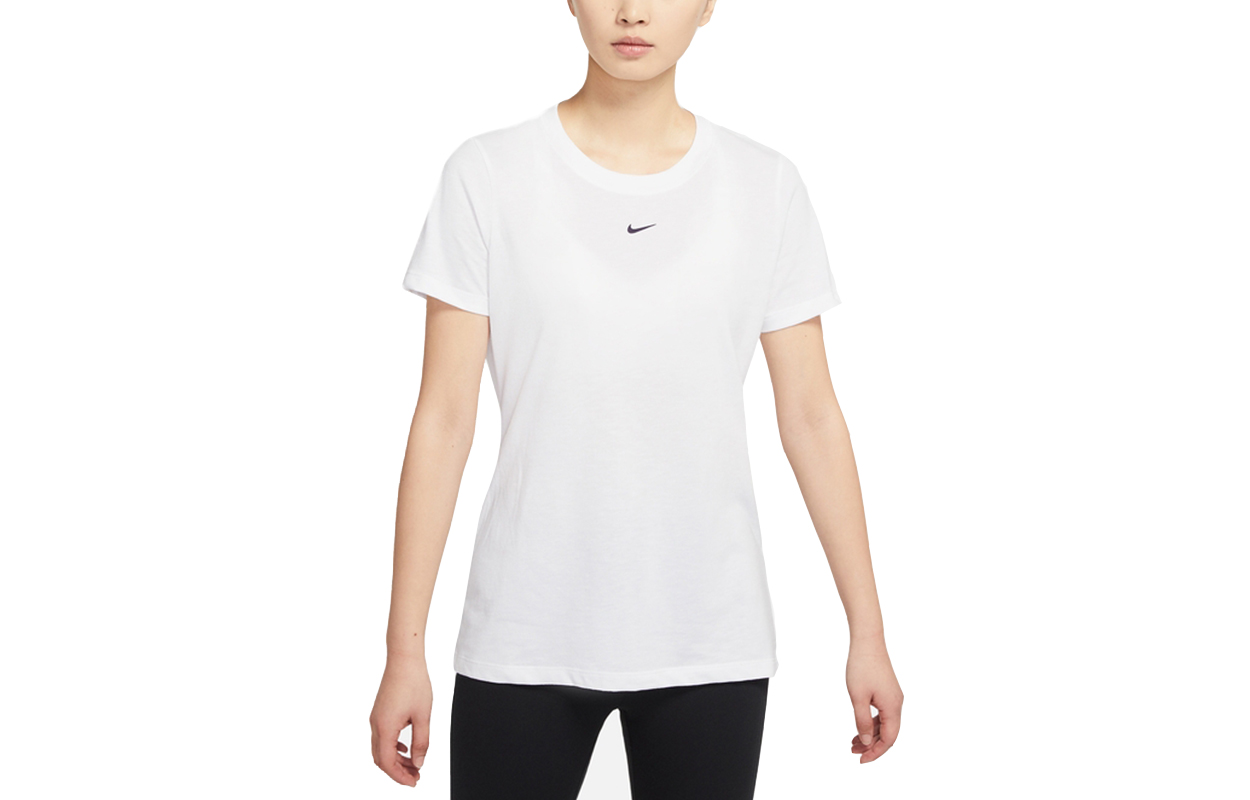 Женская футболка Nike Yoga Dri-fit (белая) — фото 2
