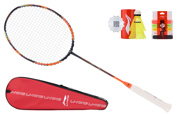 Li Ning Raid 6 Full Carbon Badminton Rackets Offensive Type Heavy Head, Stiff Shaft Upper Class 675mm Single Racket